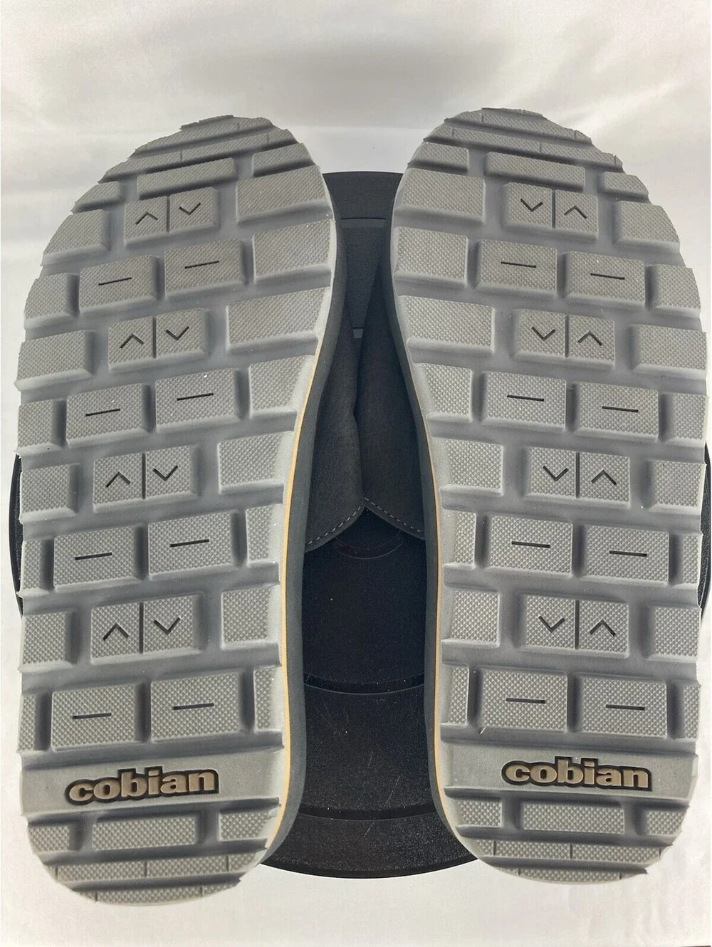 Men’s Size 8 ⁠Cobian Slide Sandals Dark Grey Tan Adjustable Cushion Salt Light